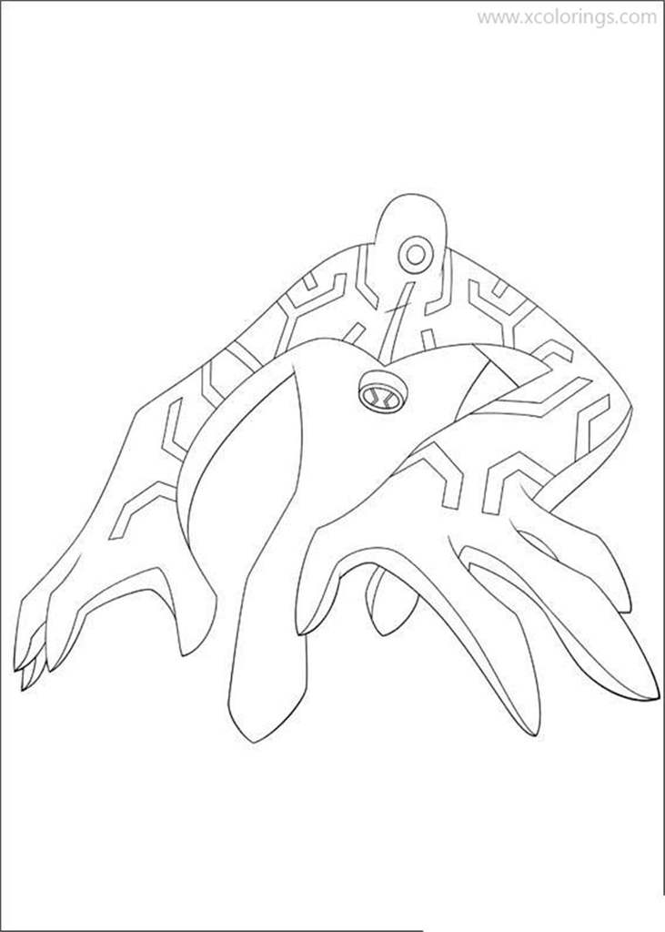 Free Ben 10 Alien Force Upgrade Coloring Pages printable
