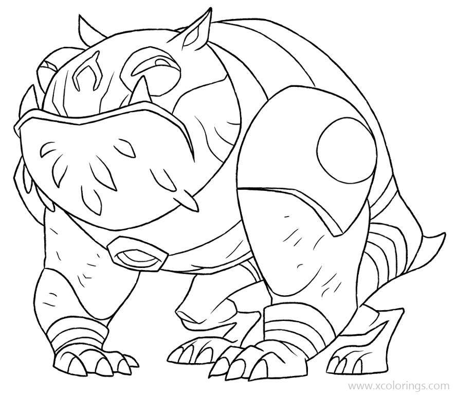 Free Ben 10 Aliens Monster Coloring Pages printable