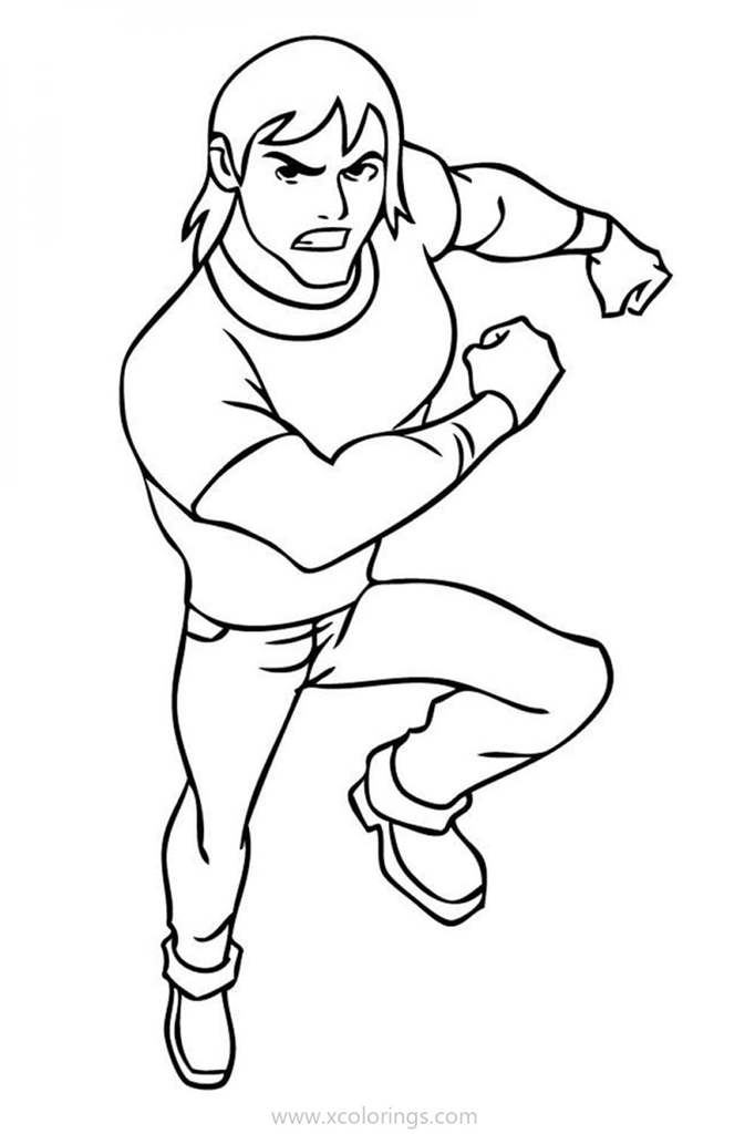 Free Ben 10 Coloring Pages Kevin Levin printable