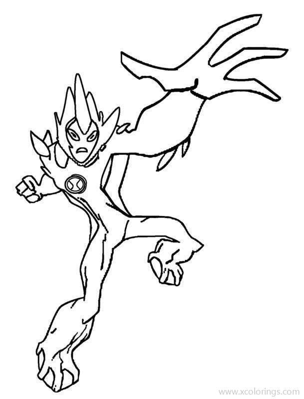 Free Ben 10 Coloring Pages Omnivese Swapfire printable