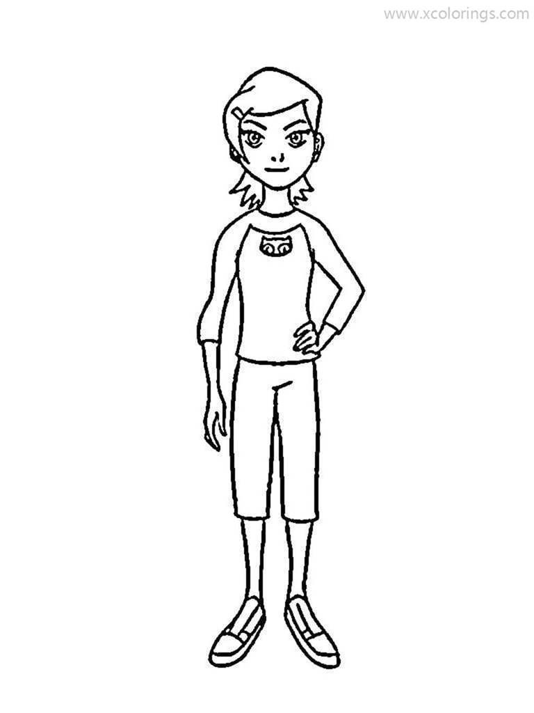 Free Ben 10 Coloring Pages Sister of Ben printable