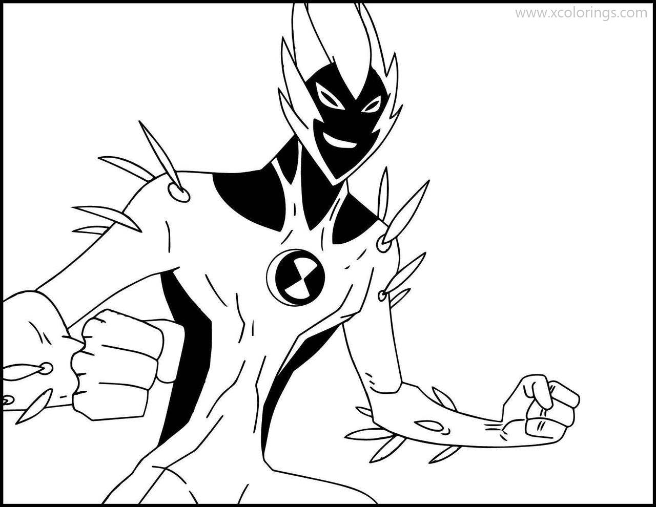 Free Ben 10 Swampfire Coloring Pages printable