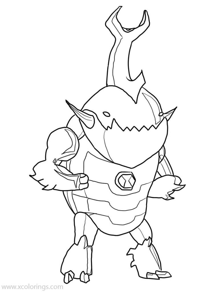 Free Ben 10 Ultimate Alien Eatle Coloring Pages printable