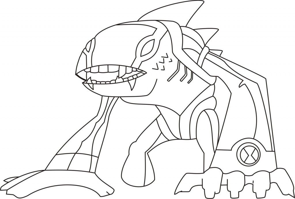 Free Ben 10 Ultimate Articguana  Coloring Pages.jpg printable