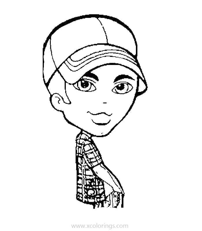 Free Bratz Boys Dylan Coloring Pages printable