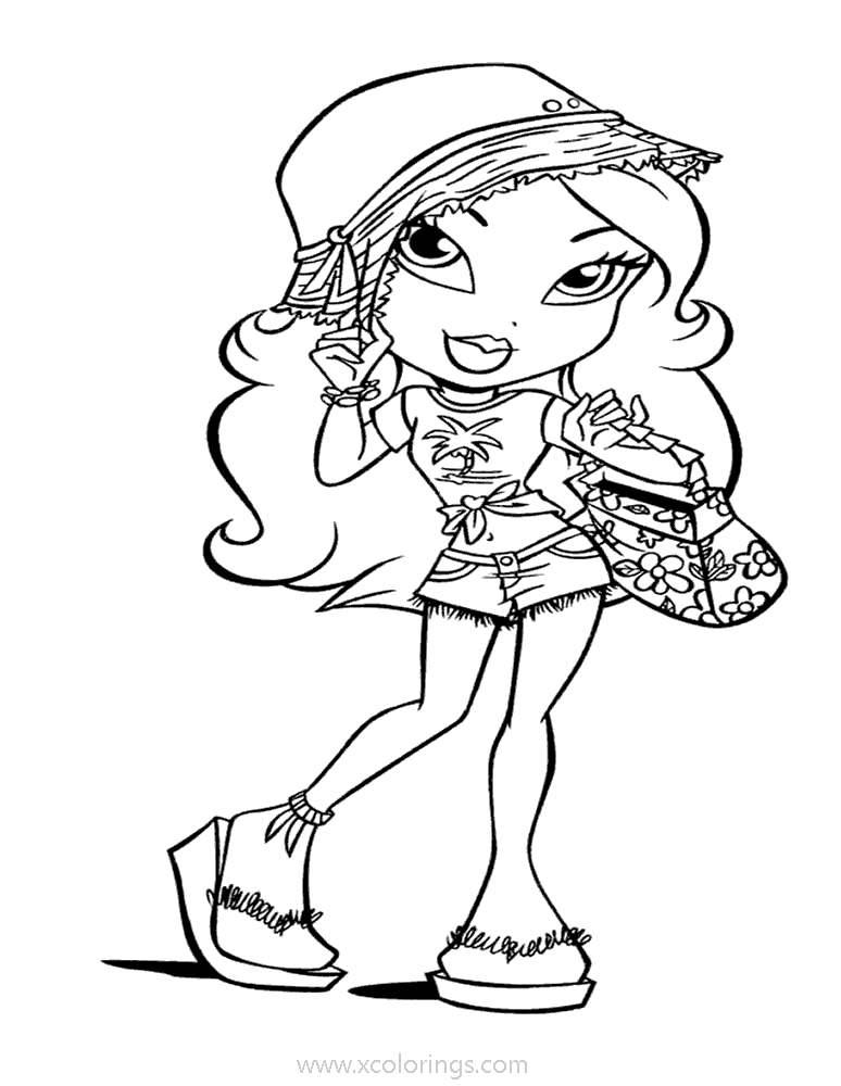 Free Bratz Coloring Pages Character Cole printable