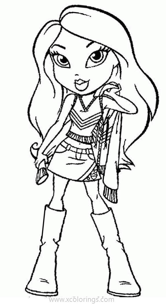 Free Bratz Fianna Coloring Pages printable