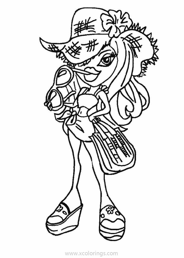Free Bratz Girl with Hat Coloring Page printable