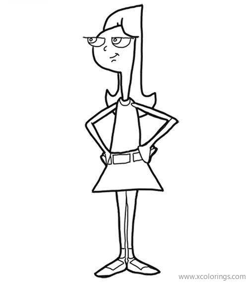 Free Candace Coloring Page printable