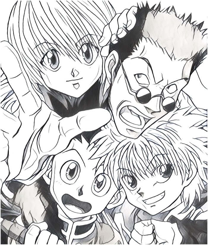 Characters from Hunter X Hunter Coloring Pages - XColorings.com