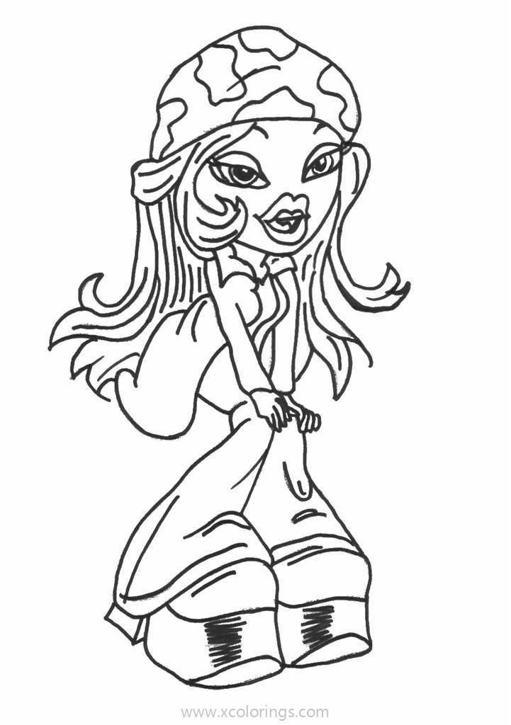 Free Cloe from Bratz Coloring Page printable