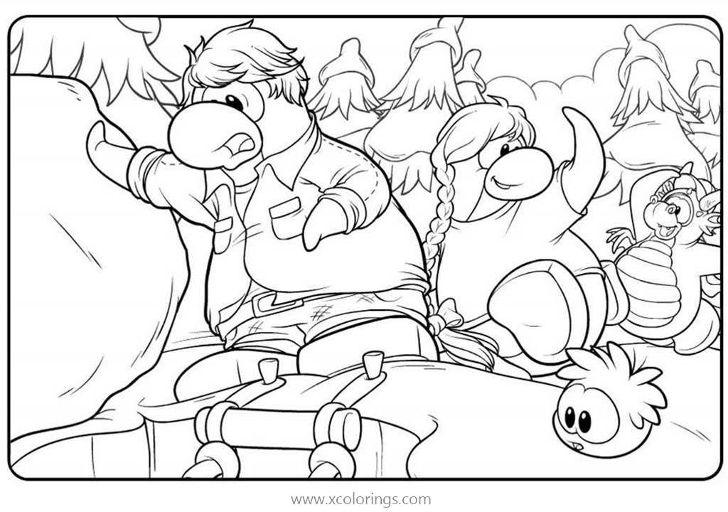 Free Club Penguin Coloring Pages Rescue Event printable