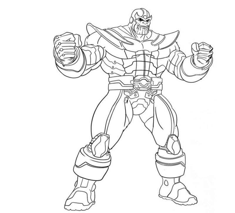 Free Crapsack Thanos Coloring Page printable