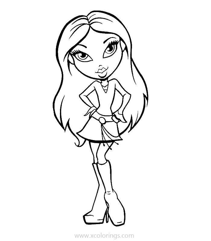 Free Cute Bratz Coloring Pages printable