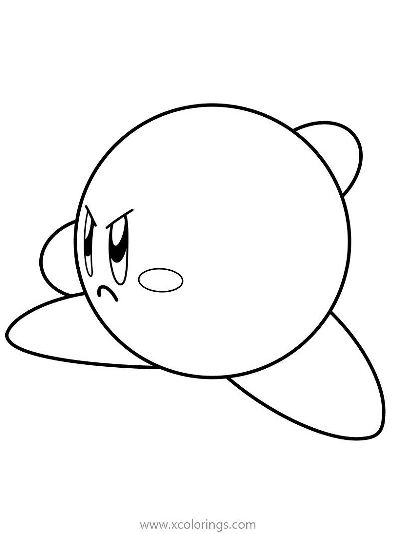 Free Cute Kirby Coloring Page printable