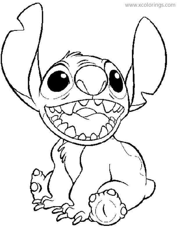 Free Cute Lilo And Stitch Coloring Pages printable