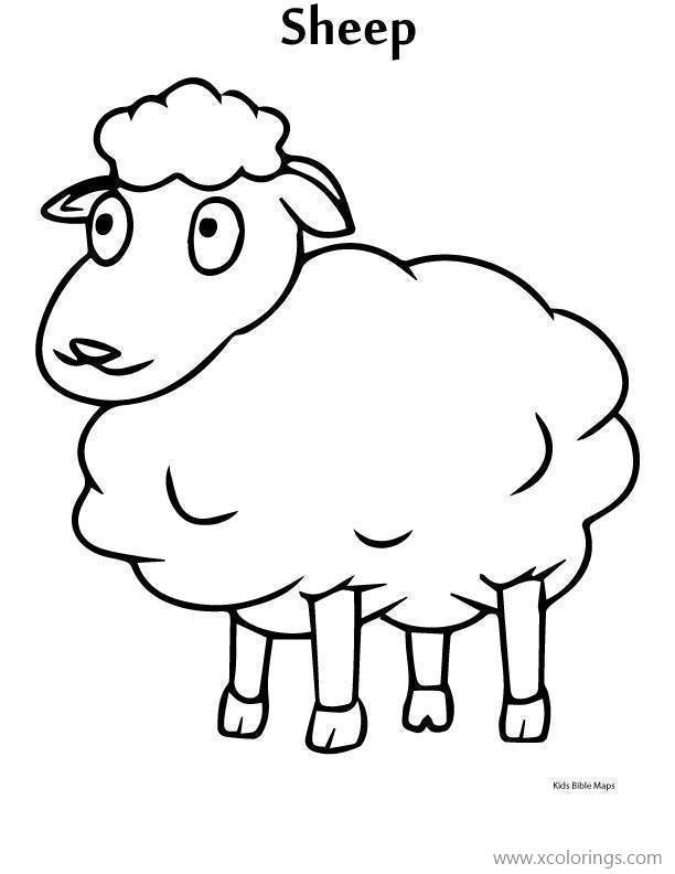 Free Cute Sheep Coloring Pages printable