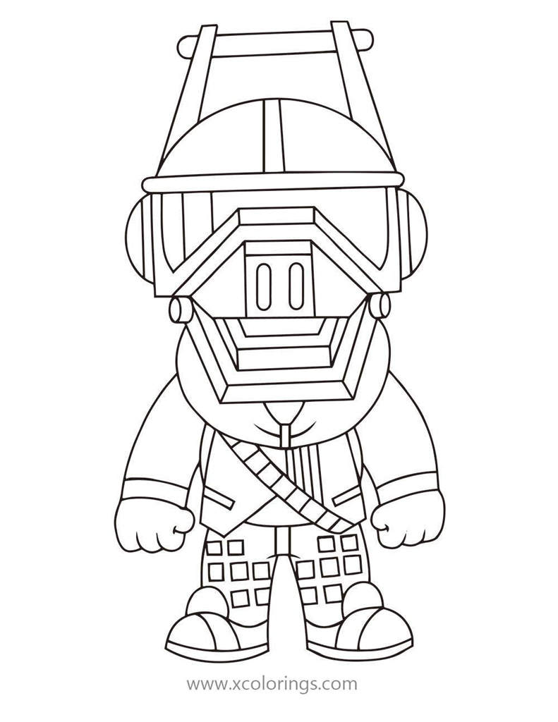Free DJ Yonder from Fortnite Coloring Page printable
