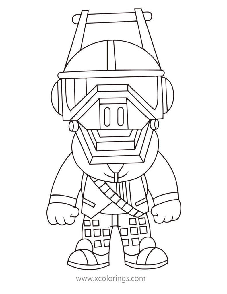 DJ Yonder from Fortnite Coloring Page - XColorings.com