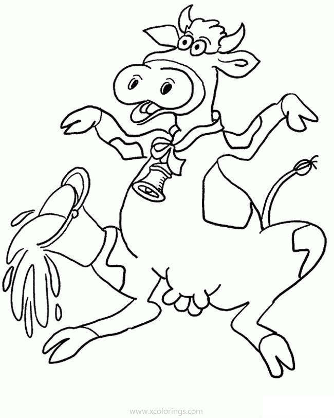 Free Diary Cow Coloring Pages printable