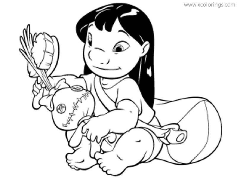 Free Disney TV Series Lilo And Stitch Coloring Pages printable