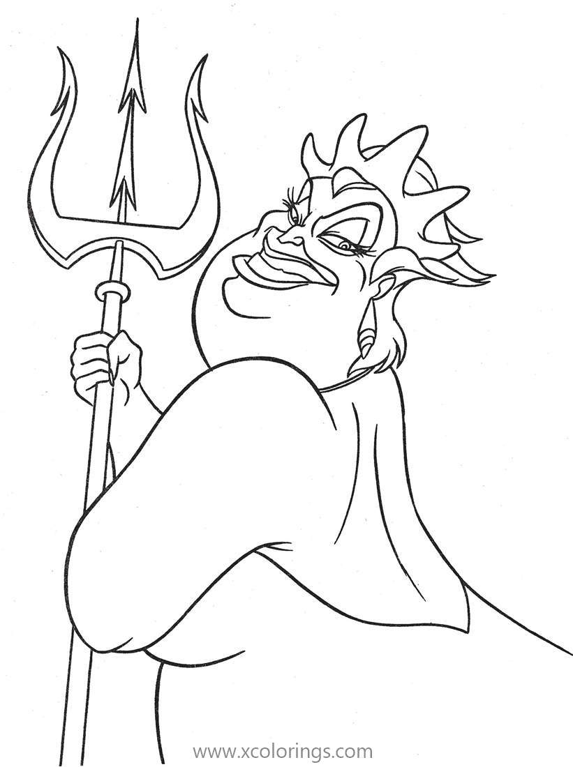 Free Disney Ursula Coloring Pages printable