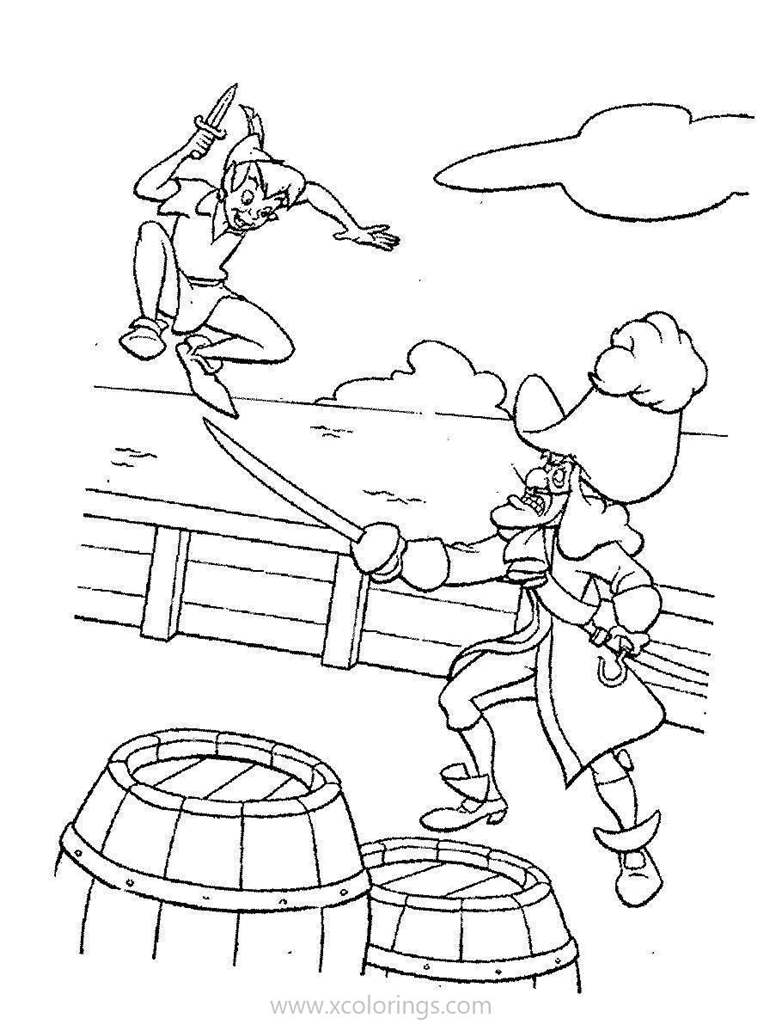 Free Disney Villains Coloring Pages Pirate Captain Hook printable