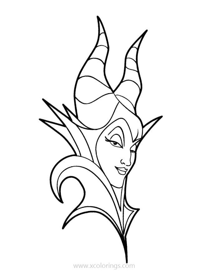 Free Disney Villains Maleficent Coloring Pages printable
