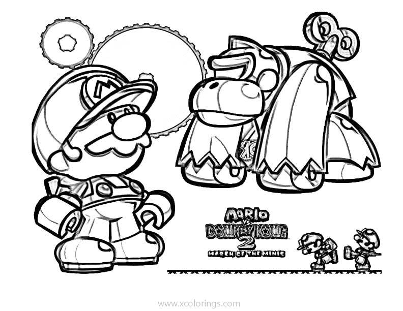 Free Donkey Kong Toy Coloring Pages printable