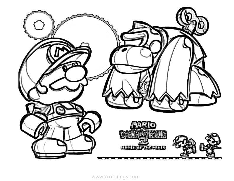 Donkey Kong Toy Coloring Pages Xcolorings Com