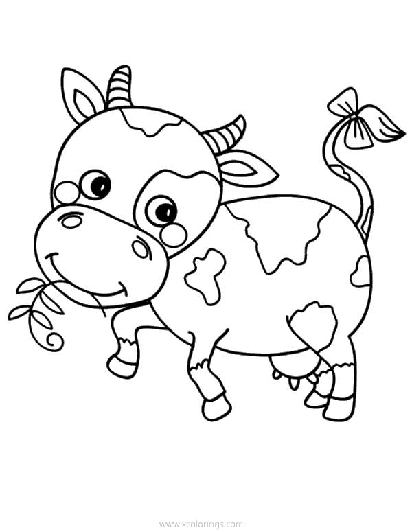 Free Farm Calf Coloring Pages printable