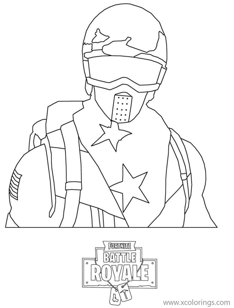 Free Fortnite Coloring Pages Alpine Ace printable