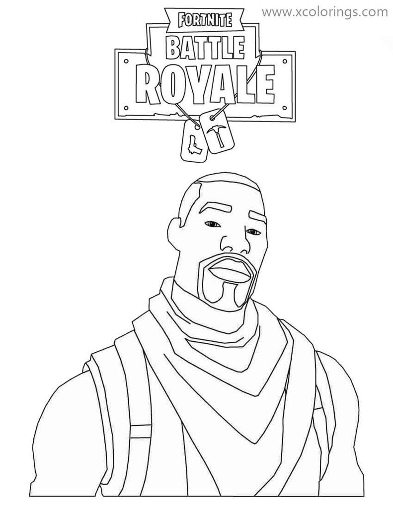 Free Fortnite Skin Coloring Pages Scout printable