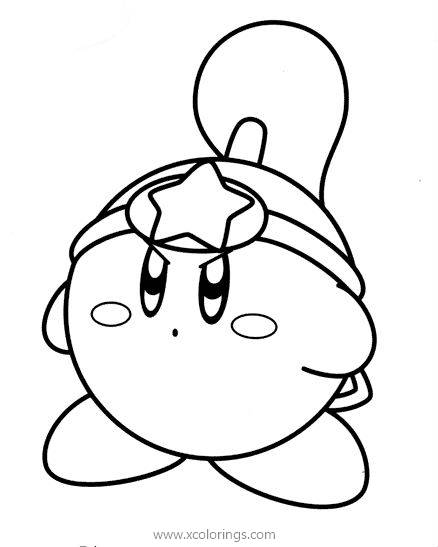 Free Game Kirby Coloring Page printable