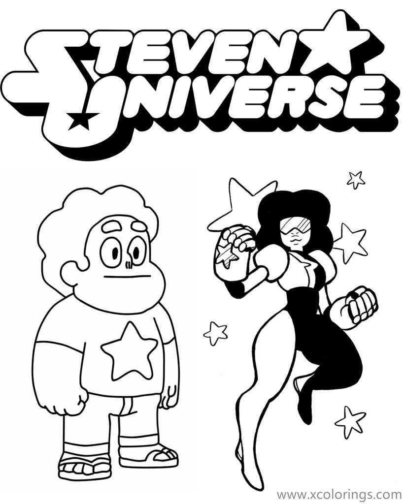 Free Garnet and Steven Universe Coloring Pages printable