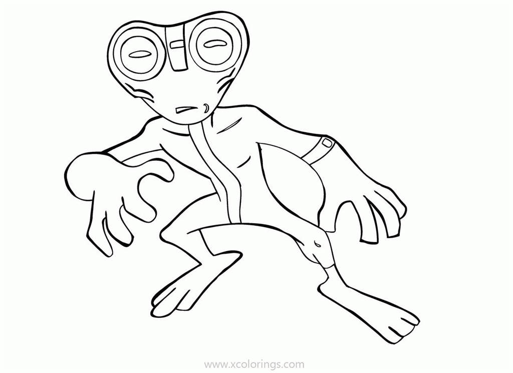 Free Grey Matter from Ben 10 Coloring Pages printable