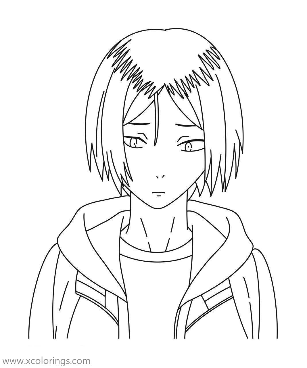 Haikyuu Coloring Pages Kenma Kozume - XColorings.com