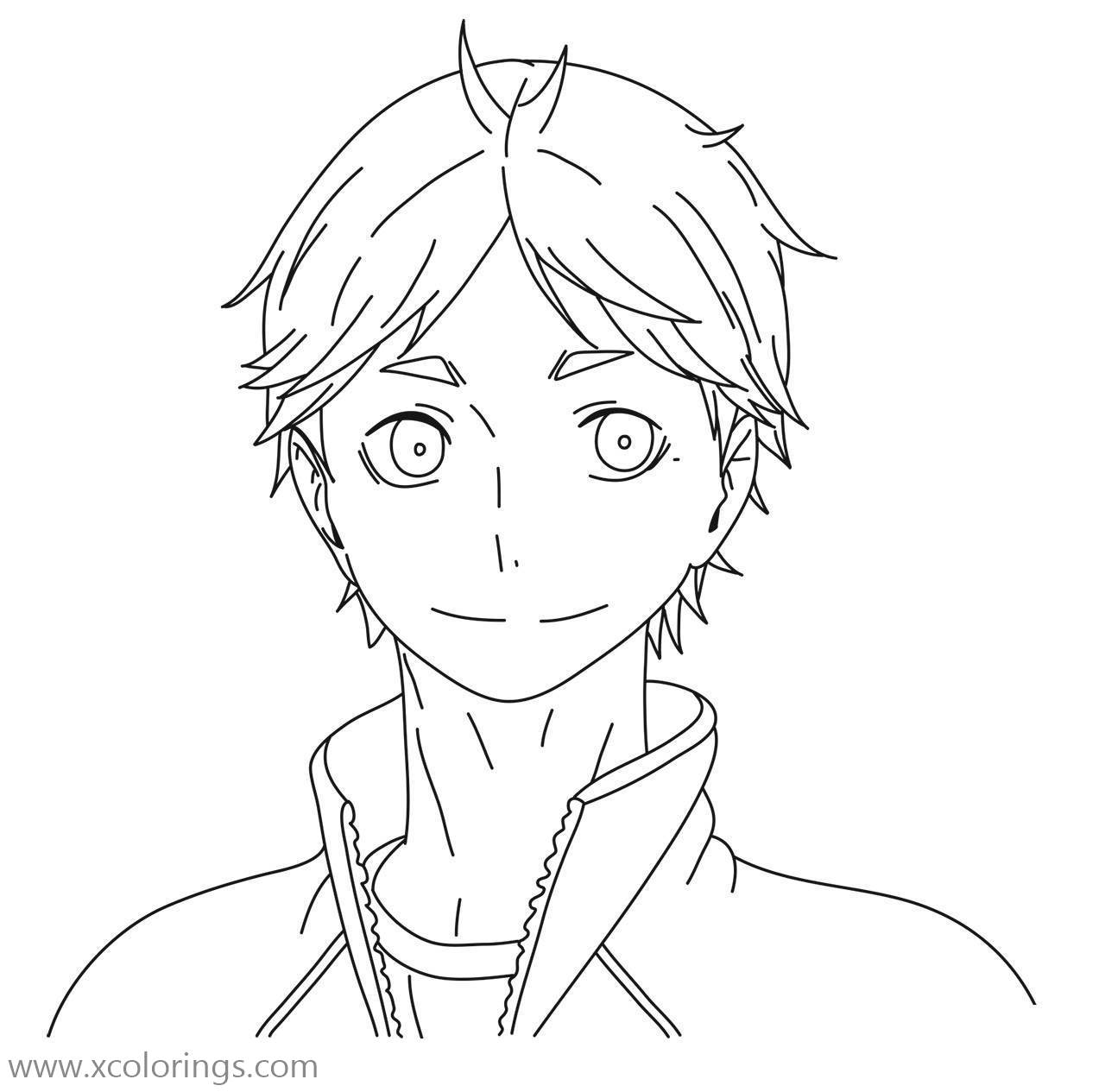 Haikyuu Coloring Pages Koshi Sugawara - XColorings.com