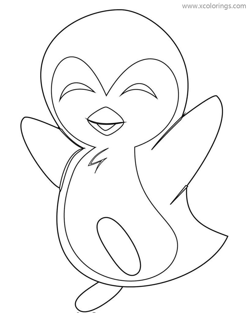 Free Happy Little Penguin Coloring Pages printable