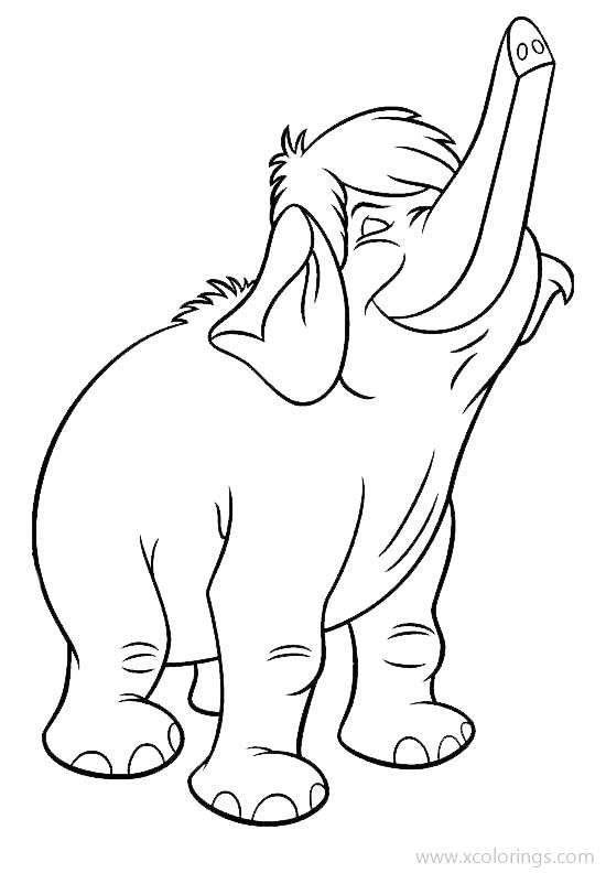 Free Hathi Jr from Jungle Book Coloring Pages printable