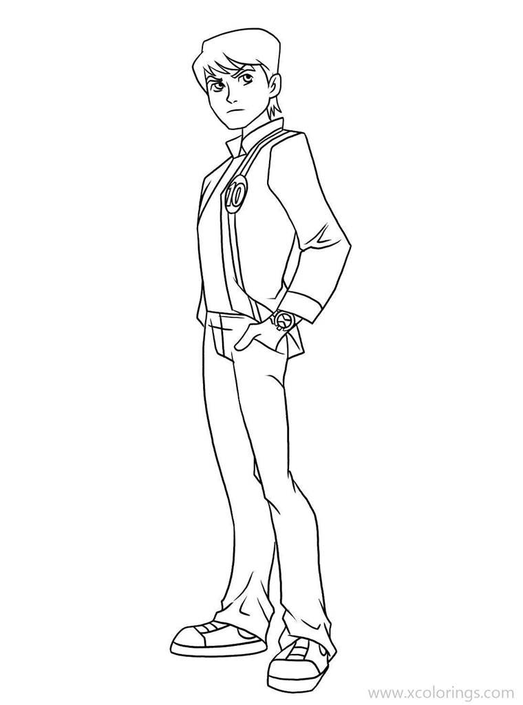 Free Hero Ben 10 Coloring Pages printable