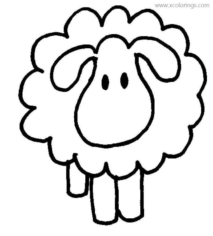 Free How to Draw A Sheep Coloring Pages printable