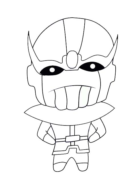 Free How to Draw Thanos Coloring Page printable
