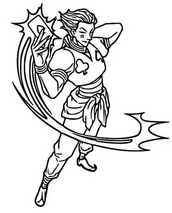 Hunter X Hunter Character Hisoka Coloring Pages