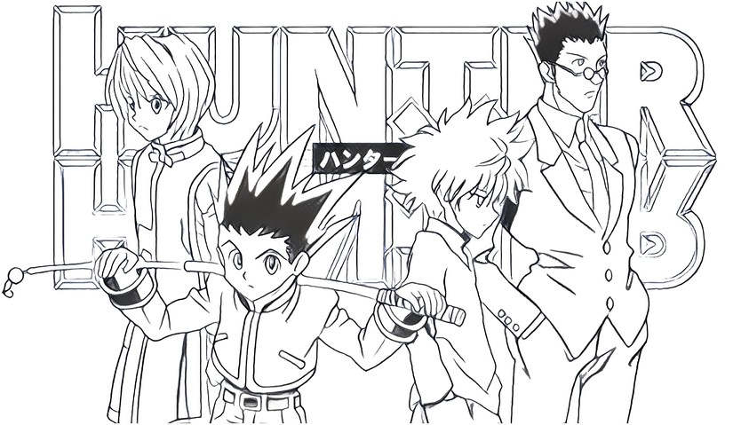 Hunter X Hunter Characters Coloring Pages