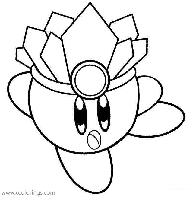 Free Ice Kirby Coloring Page printable