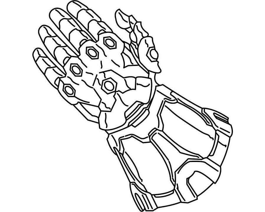 Free Infinity Gauntlet of Thanos Coloring Pages printable