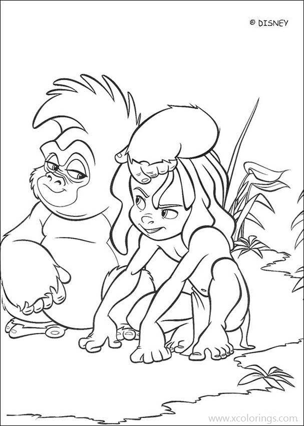 Free Jungle Book Coloring Page Cute Mowgli printable