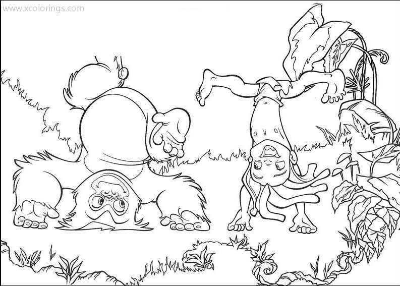 Free Jungle Book Coloring Pages Happy Jungle Life printable