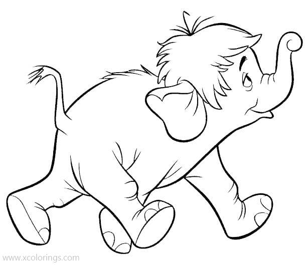 Free Jungle Book Coloring Pages Hathi Jr The Elephant printable